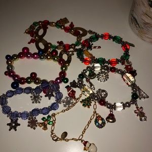 Assorted Christmas bracelets